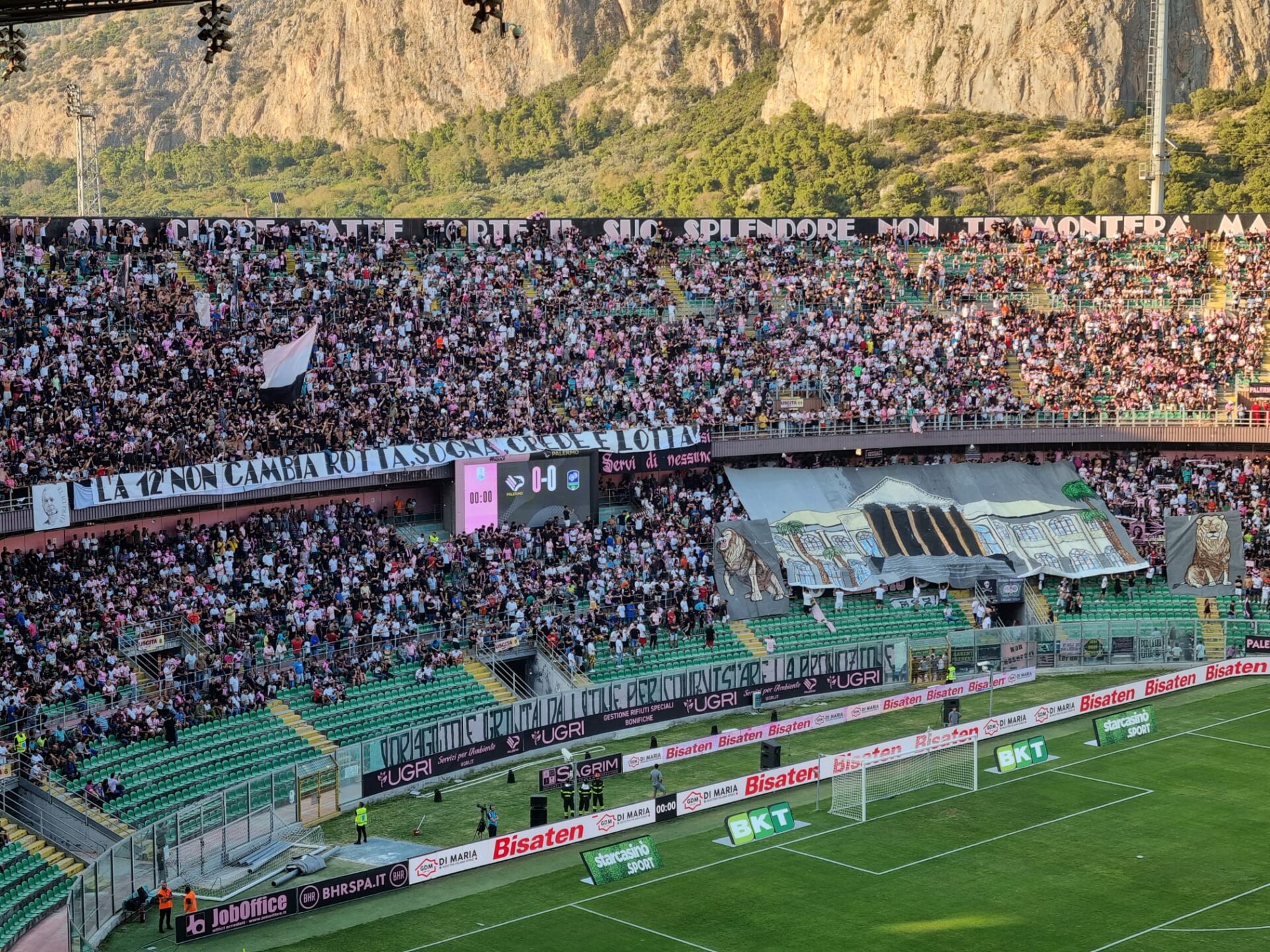 Palermo Feralpisalò curva nord Stadio Barbera