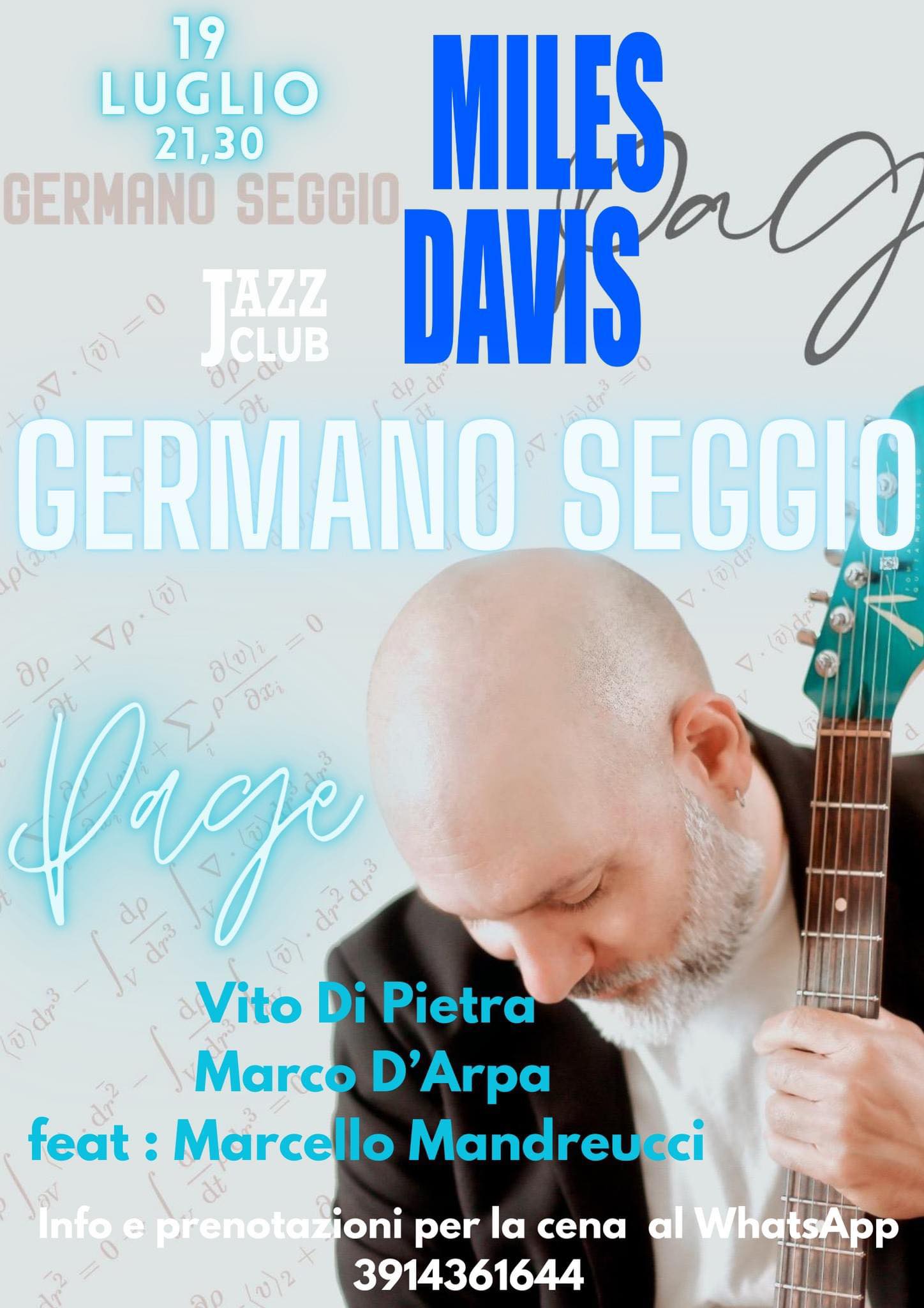 Germano Seggio e il suo “Page live” al Miles Davis Jazz Club di Palermo
