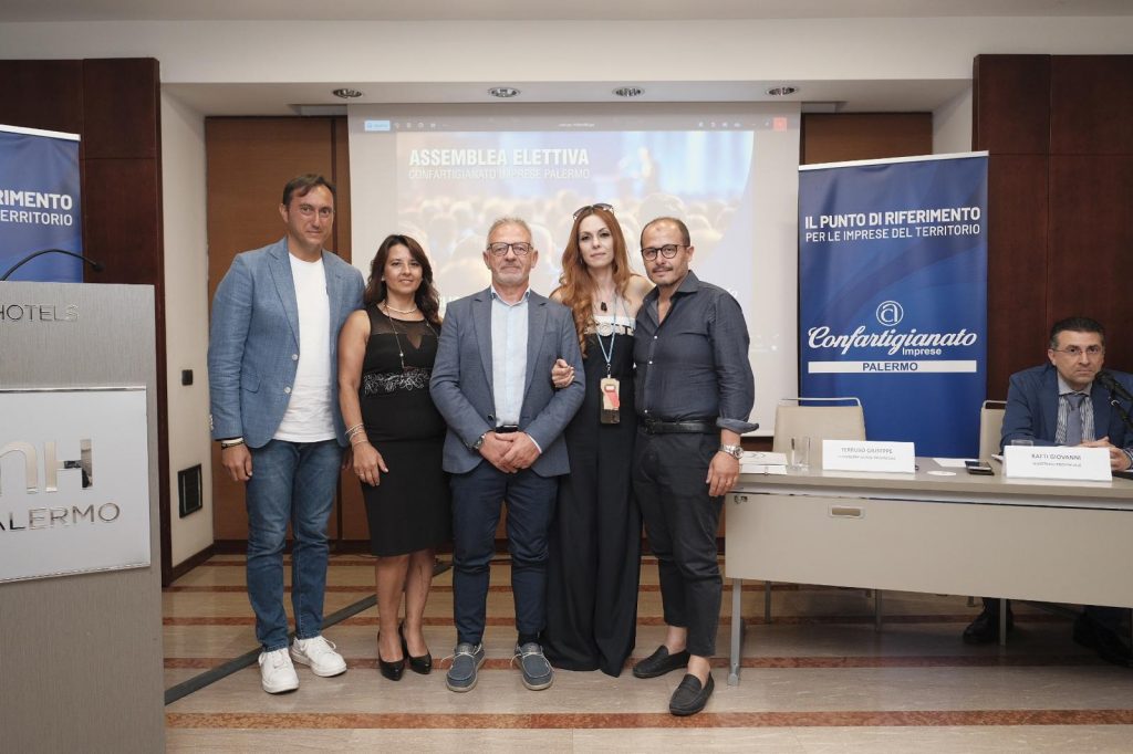 Da sinistra Giuseppe Lo Cicero, Caterina Azzarello, Giuseppe Claudio Terruso, Flavia Pinello e Francesco Baiamonte
