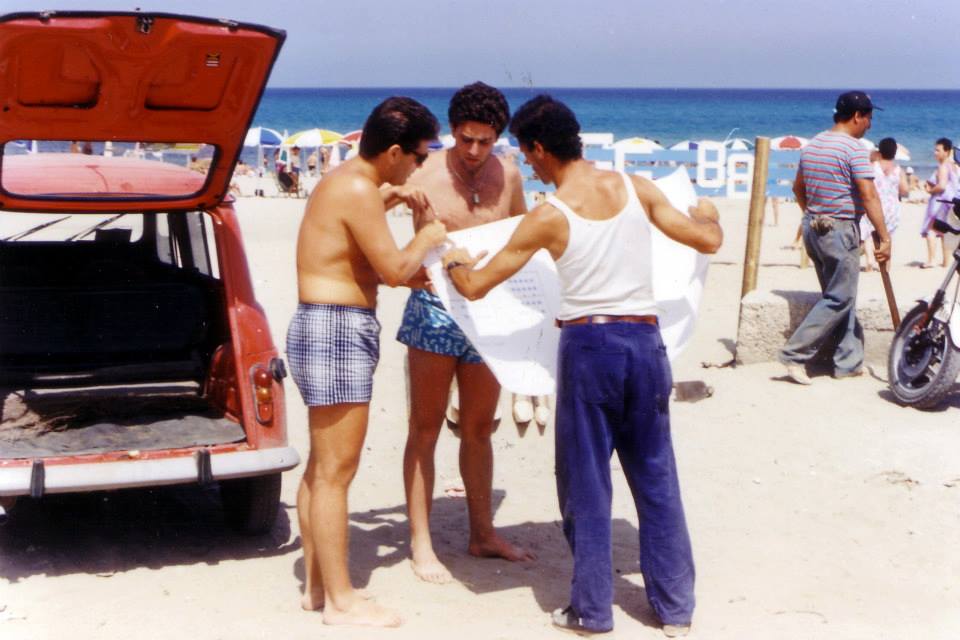La spiaggia libera di Capaci alla fine degli anni '80