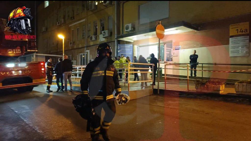 Incendio al Policlinico