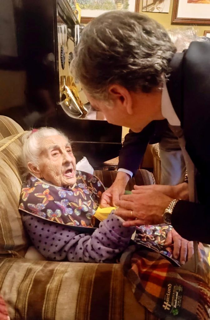 Concettina Sgroi e il Presidente Longo