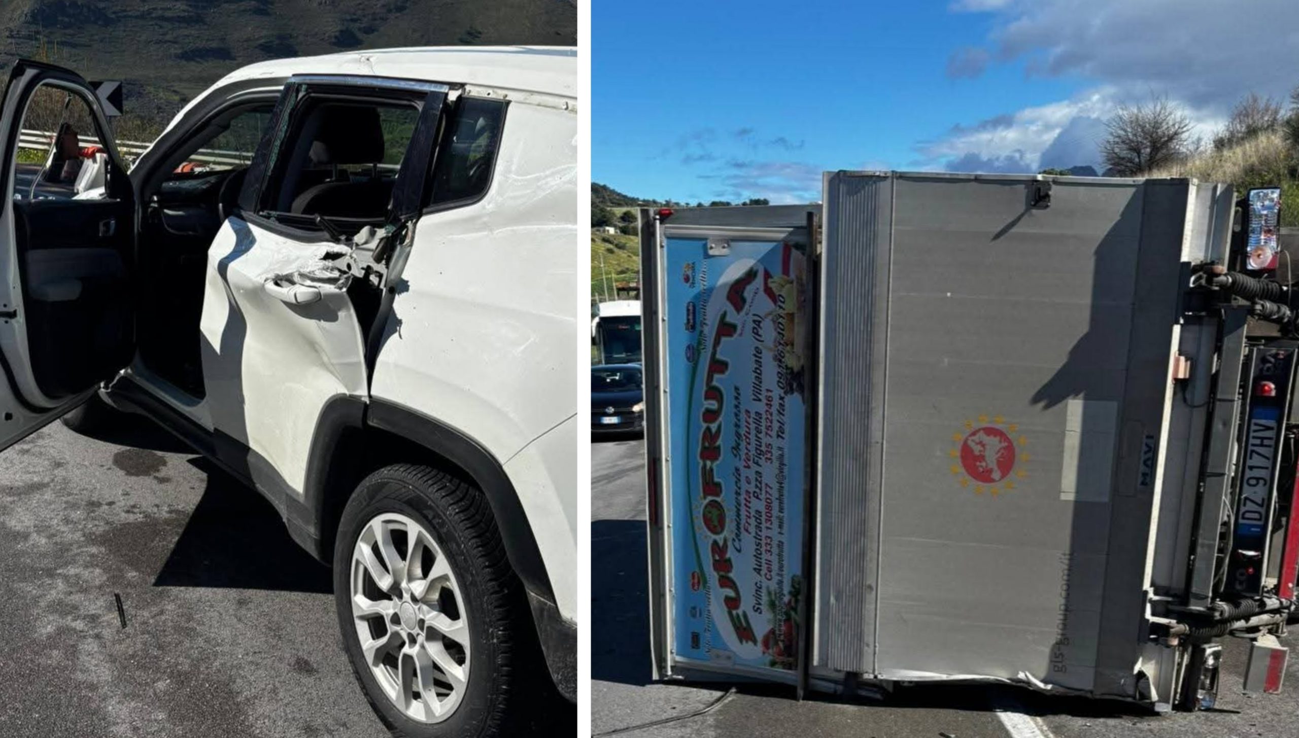 Scontro tra Tir e auto sulla Palermo-Agrigento: un ferito e traffico in ...