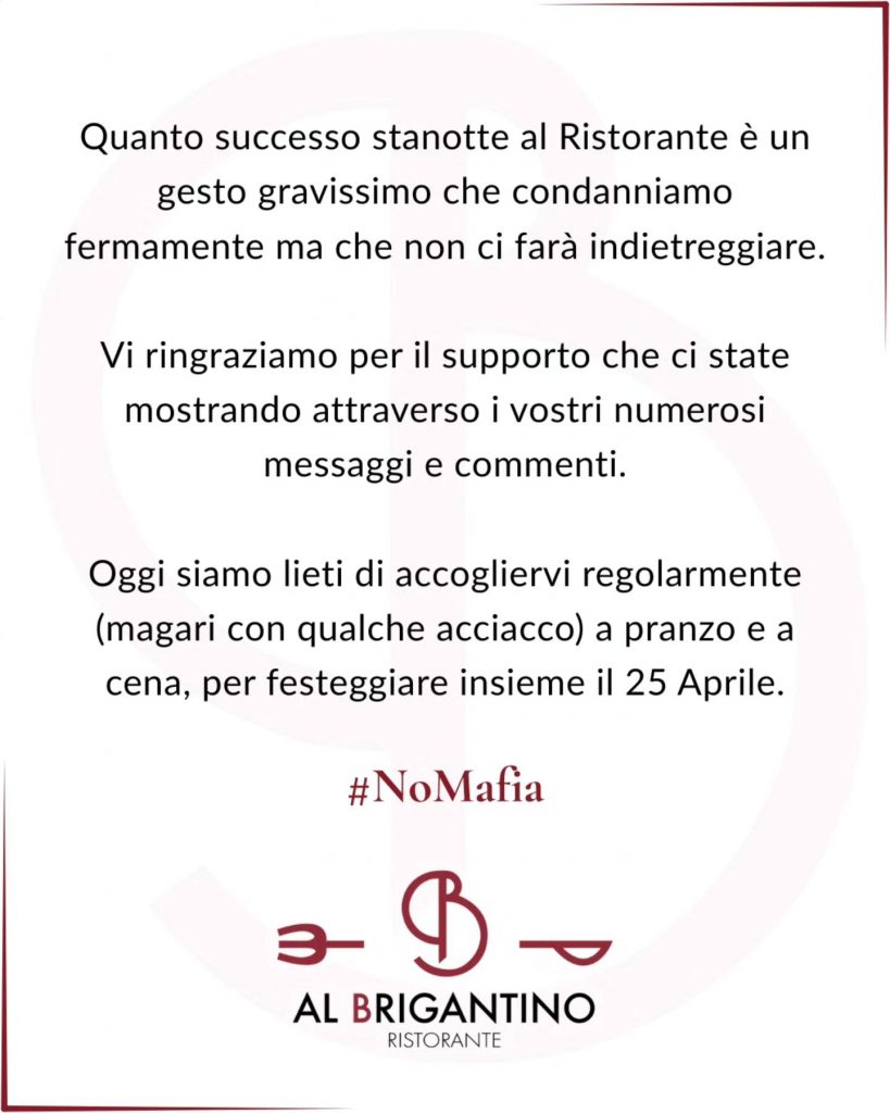 Al Brigantino post Facebook