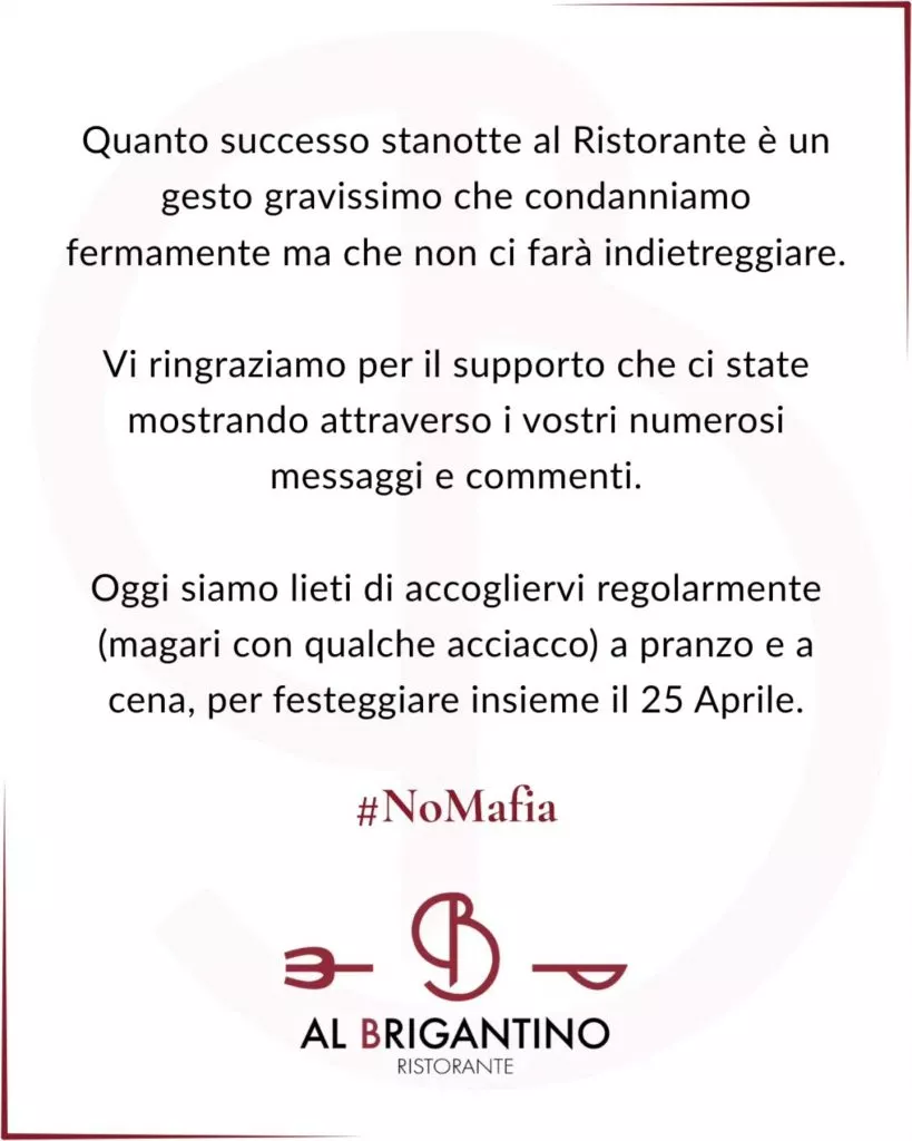 Al Brigantino post Facebook