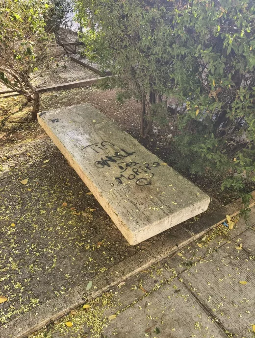 Piazzetta Pino Puglisi vandalizzata